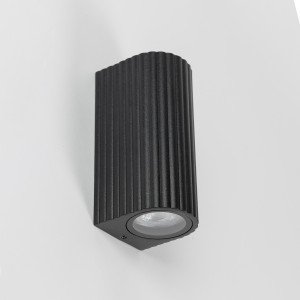 Lampe d'extérieur Oscar applique murale up et down noire GU10 moderne