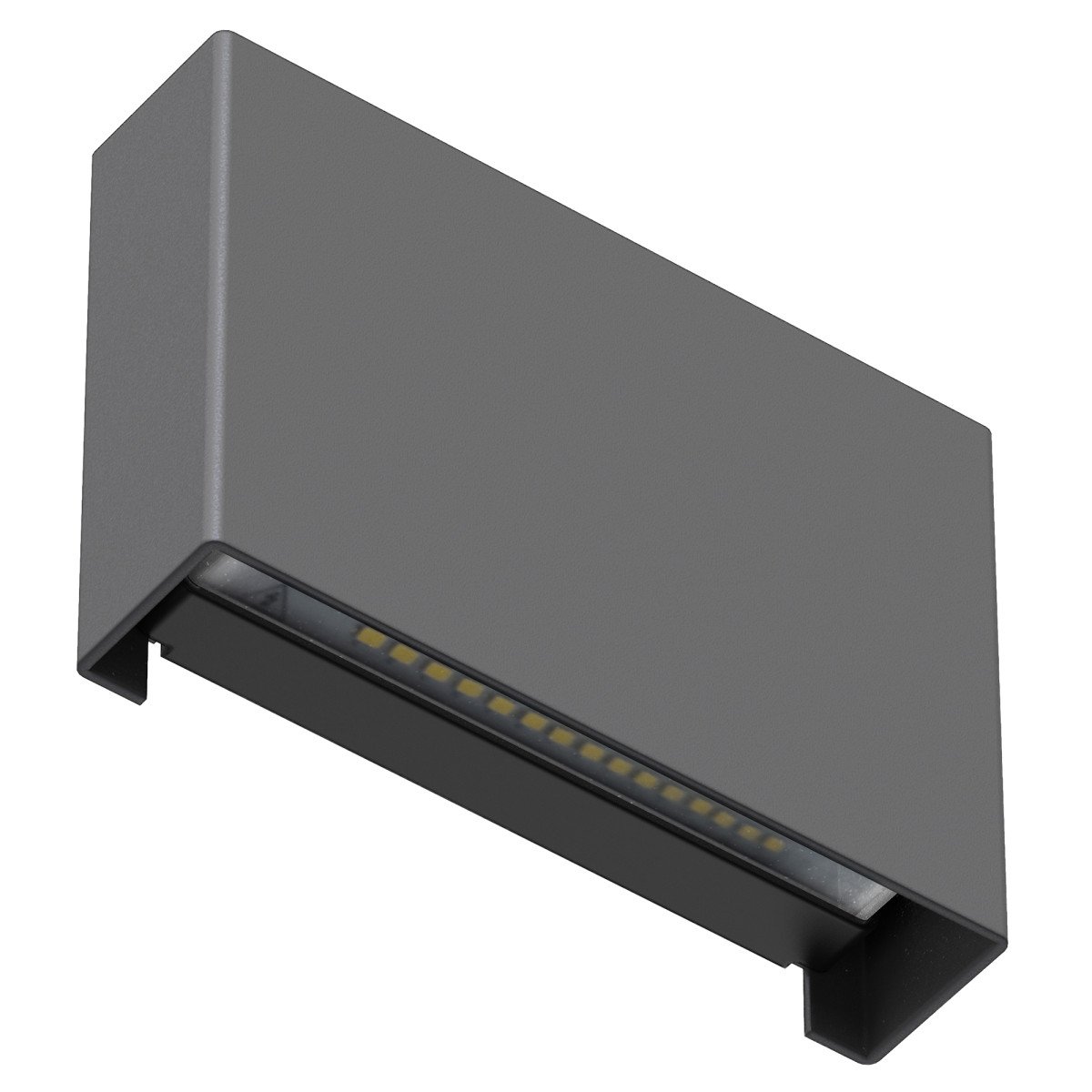 Lampe d'extérieur Elroy applique murale Small noire aluminium moderne