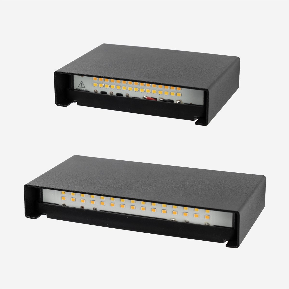 Lampe d'extérieur Elroy applique murale moyen noire aluminium moderne