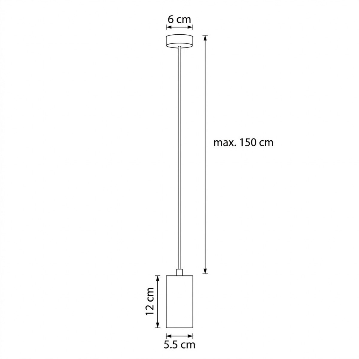 Lampe intérieure Luxum suspension gun metal aluminium moderne