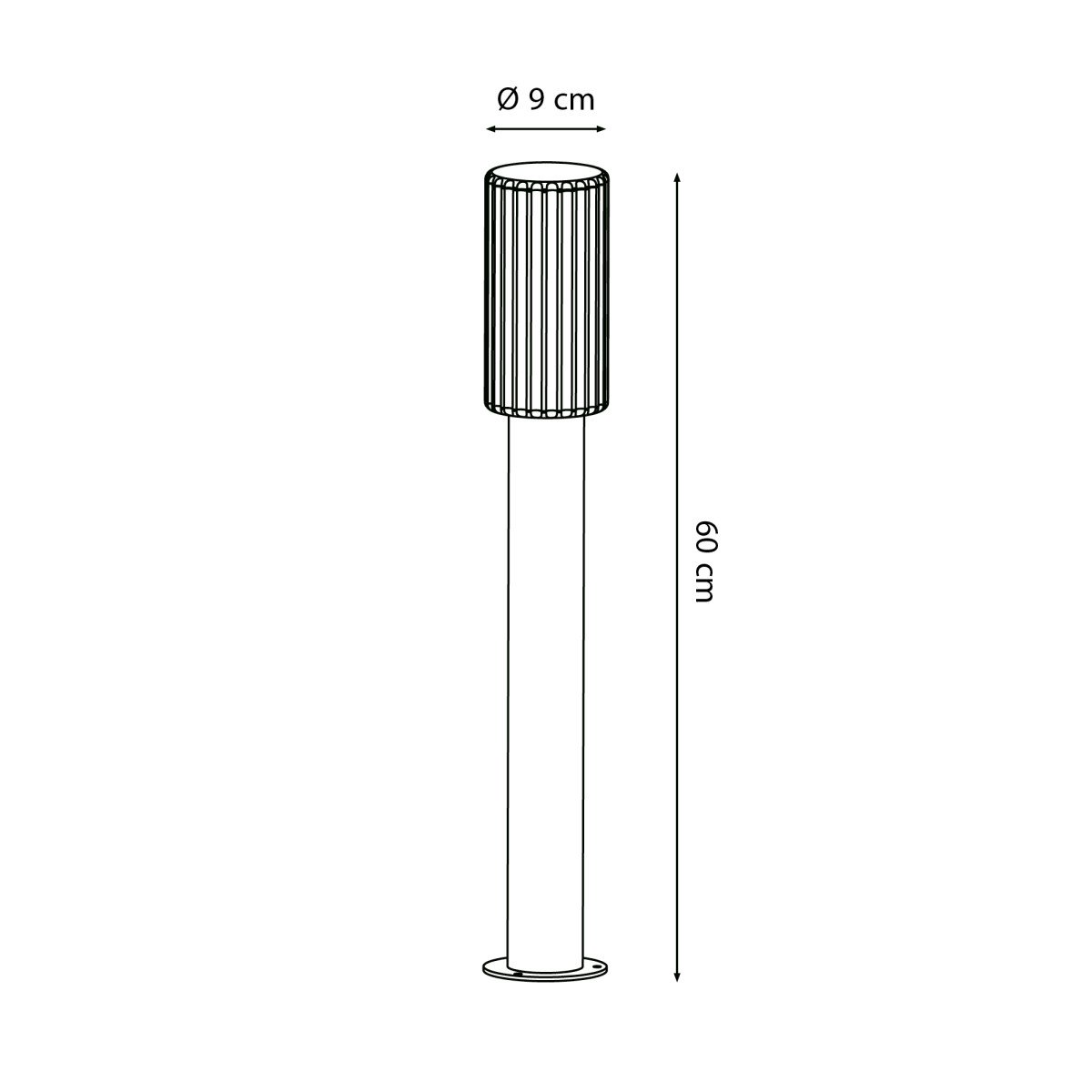 Éclairage extérieur Sablon 2 lampe de jardin brun-noir