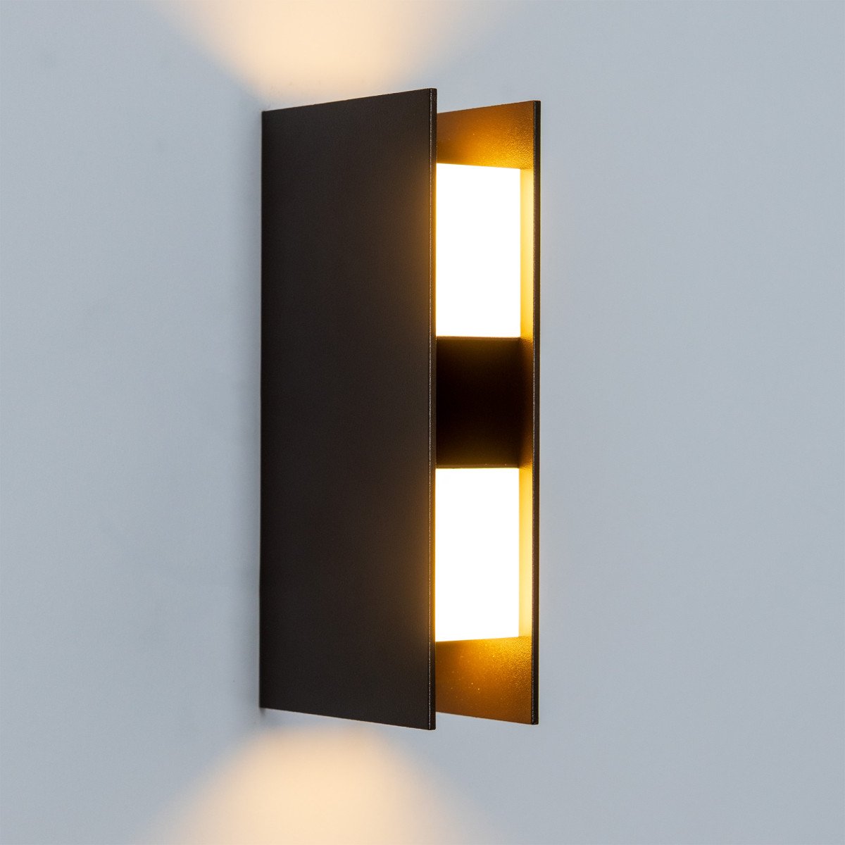Lampe extérieure Forms applique murale brun-noir moderne