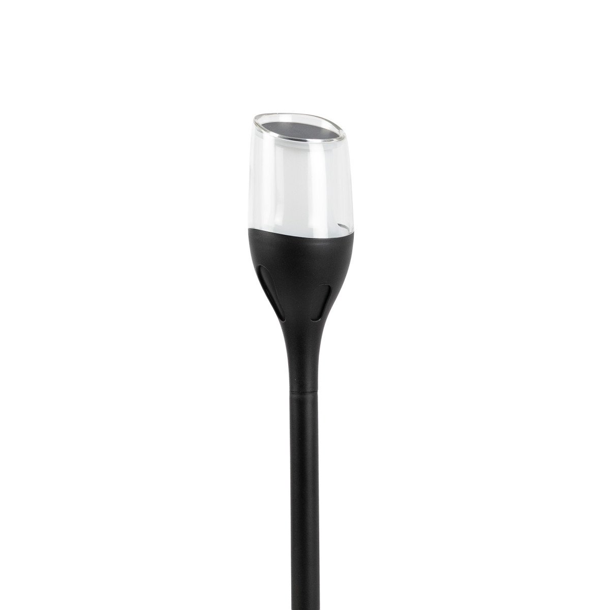 Lampe extérieure Torch lampe de jardin solaire noire moderne