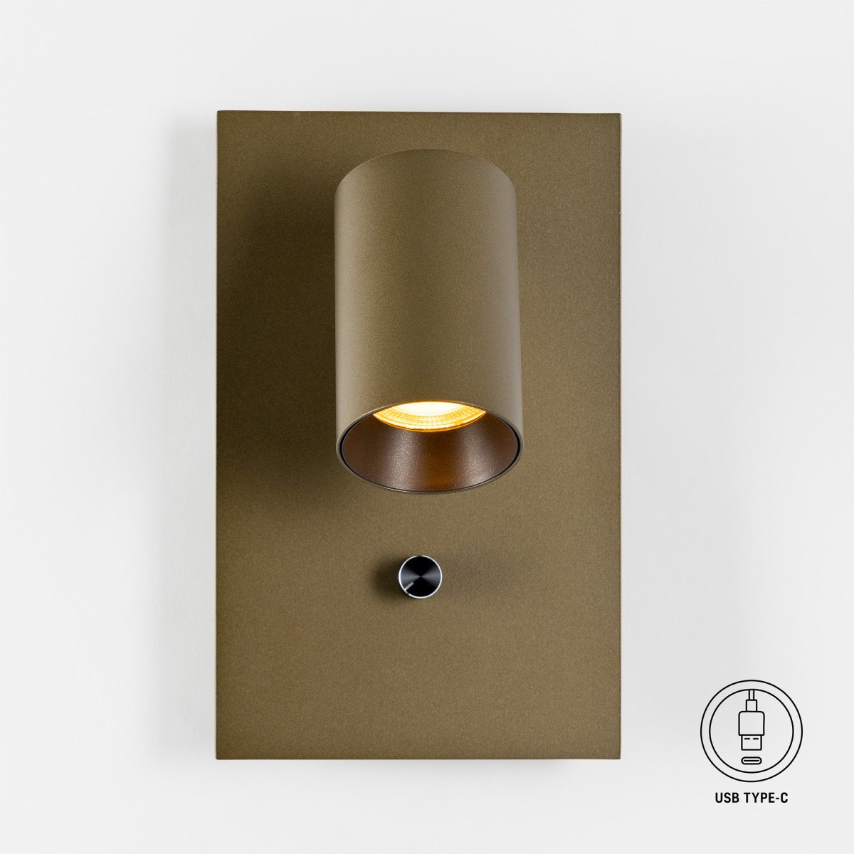 Lampe intérieure Mila lampe de chevet bronze variateur