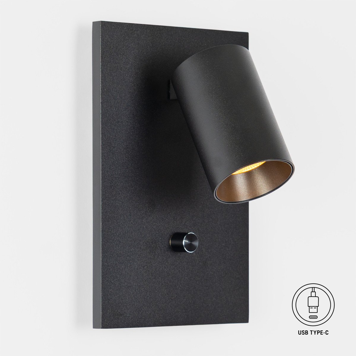 Lampe intérieure Mila lampe de chevet noir variateur