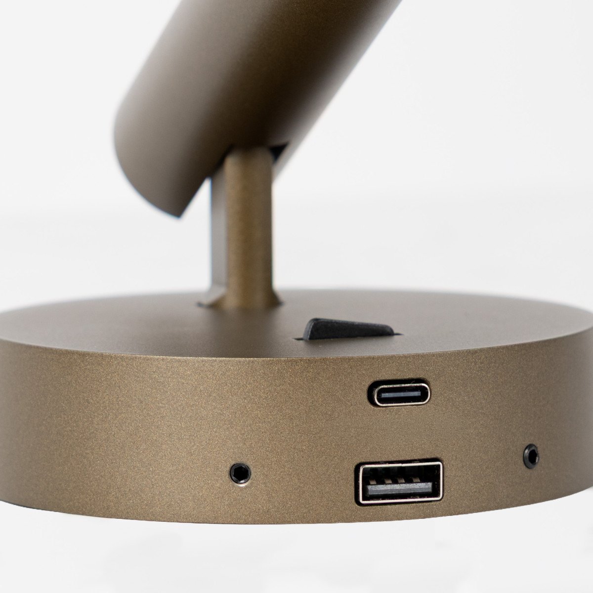 Spot mural bronze aluminium directionnel USB