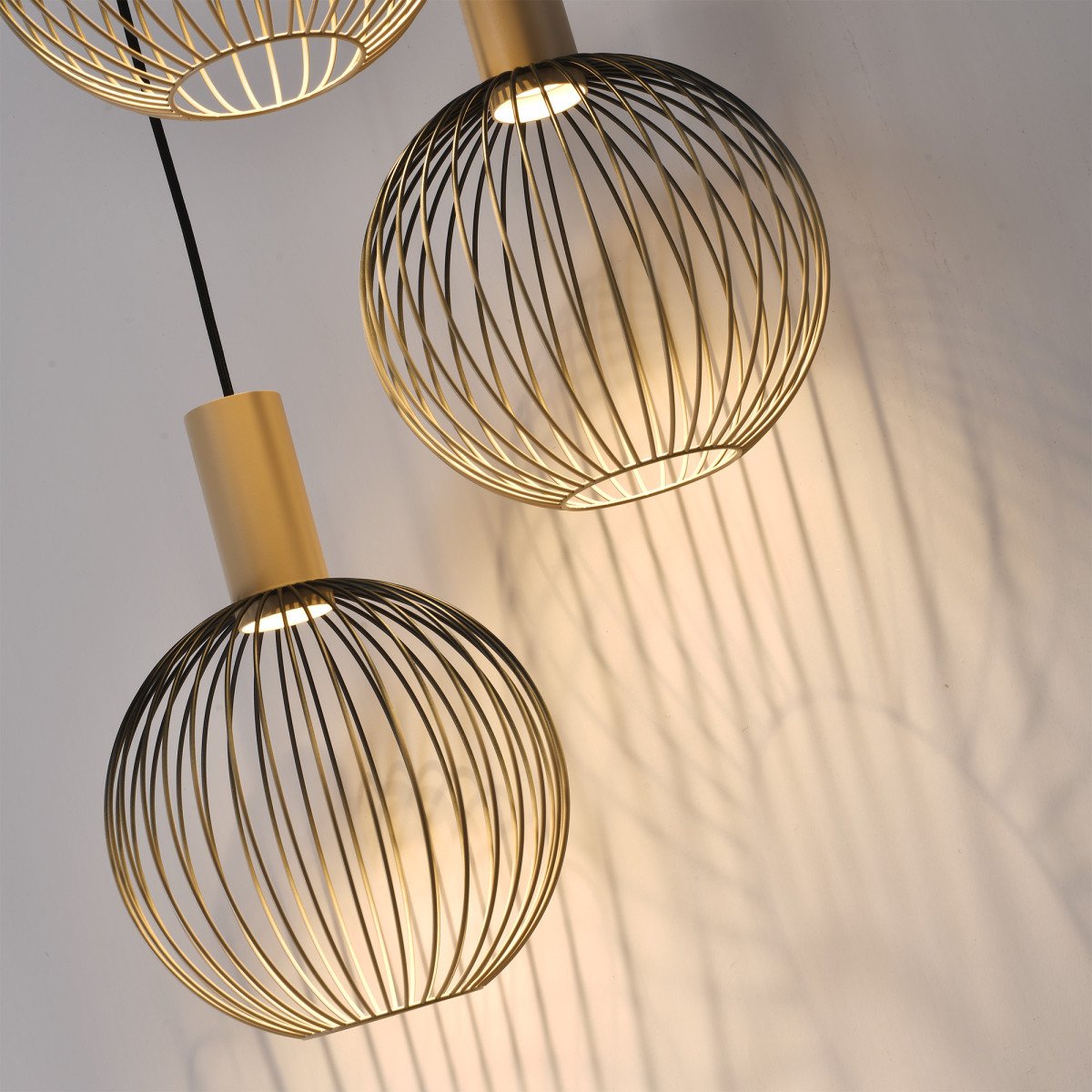 Éclairage intérieur 8 suspension Ascha noir beige