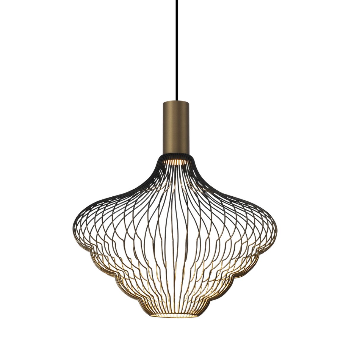 Éclairage intérieur Asli 1 lumière noir or