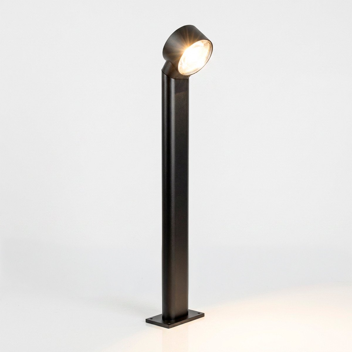 Lampe extérieure Scope lampe de jardin noire aluminium lentille convexe