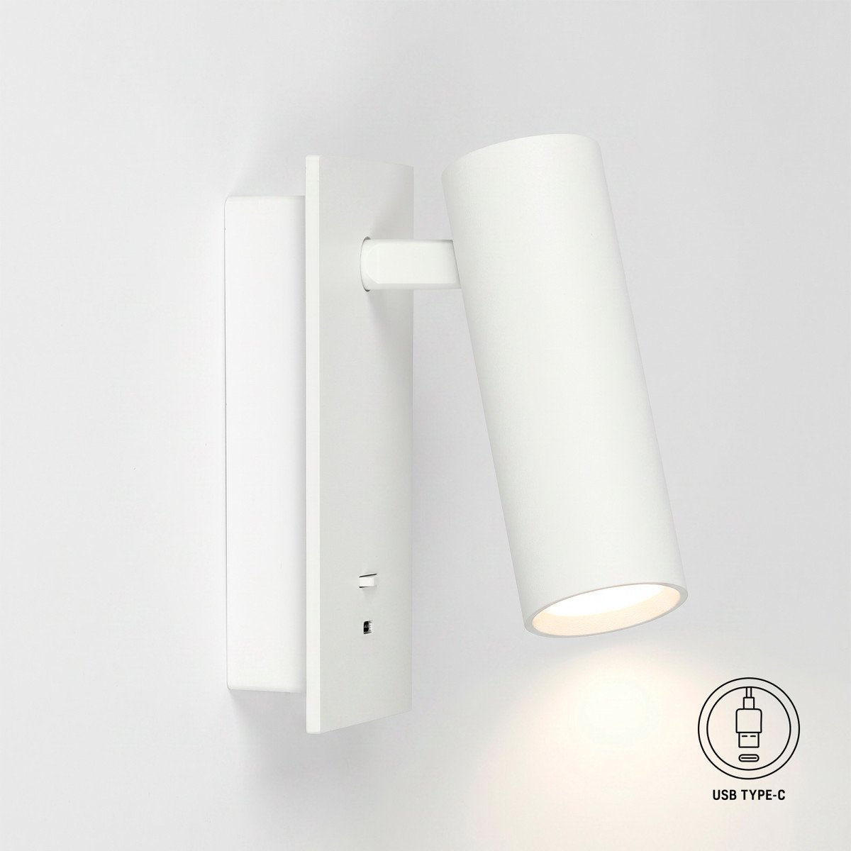 Éclairage intérieur Elias lampe de chevet blanche orientable