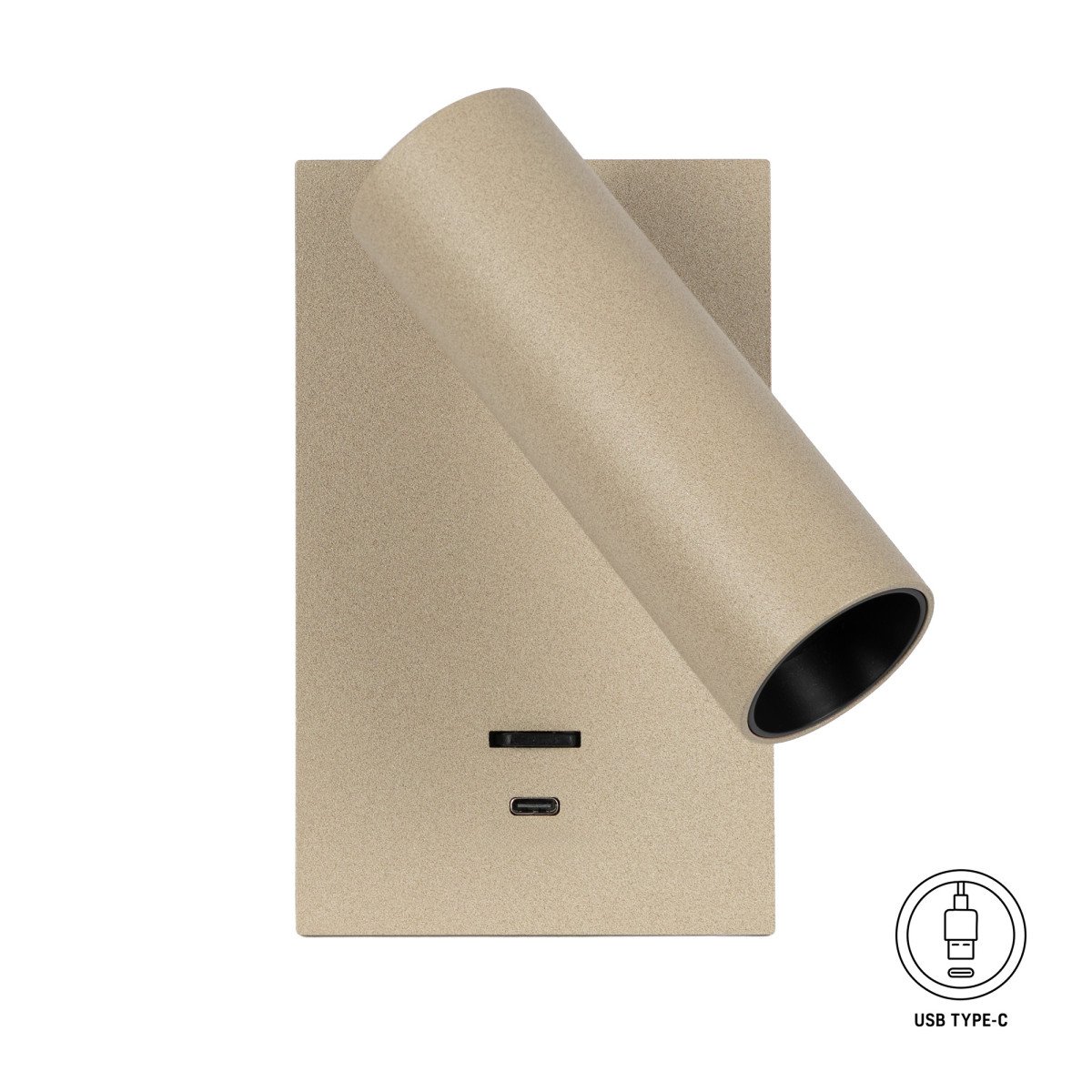 Éclairage intérieur Elias lampe de chevet champgne orientable