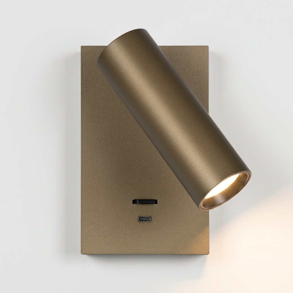 Éclairage intérieur Elias lampe de chevet bronze orientable