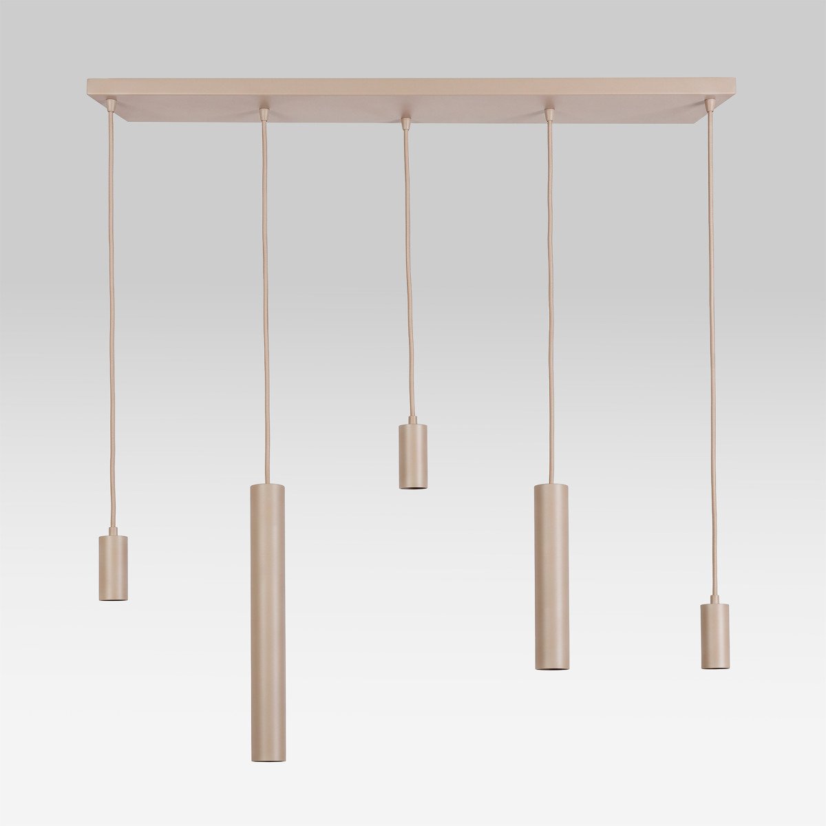 Éclairage intérieur Nura suspension 5 lumières sable moderne