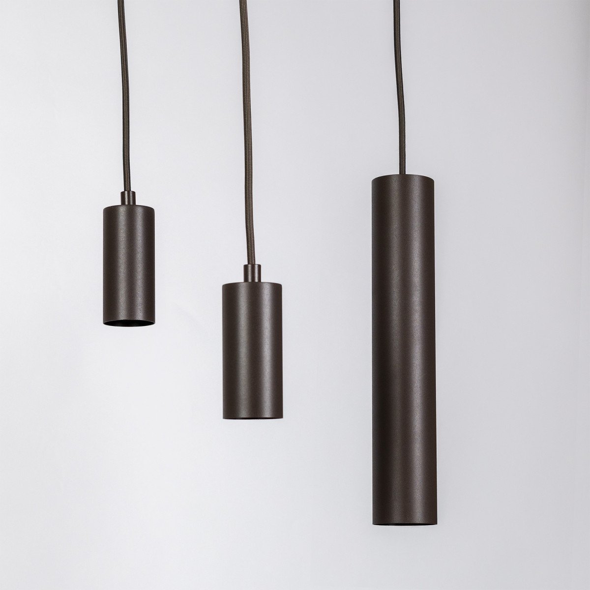 Éclairage intérieur Lumi suspension 6 lumières Grège moderne