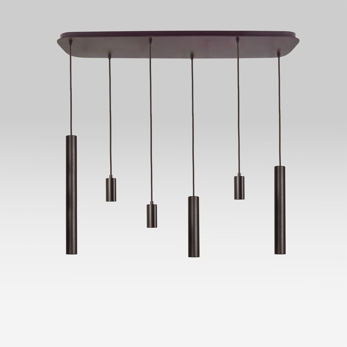 Éclairage intérieur Lumi suspension 6 lumières Grège moderne