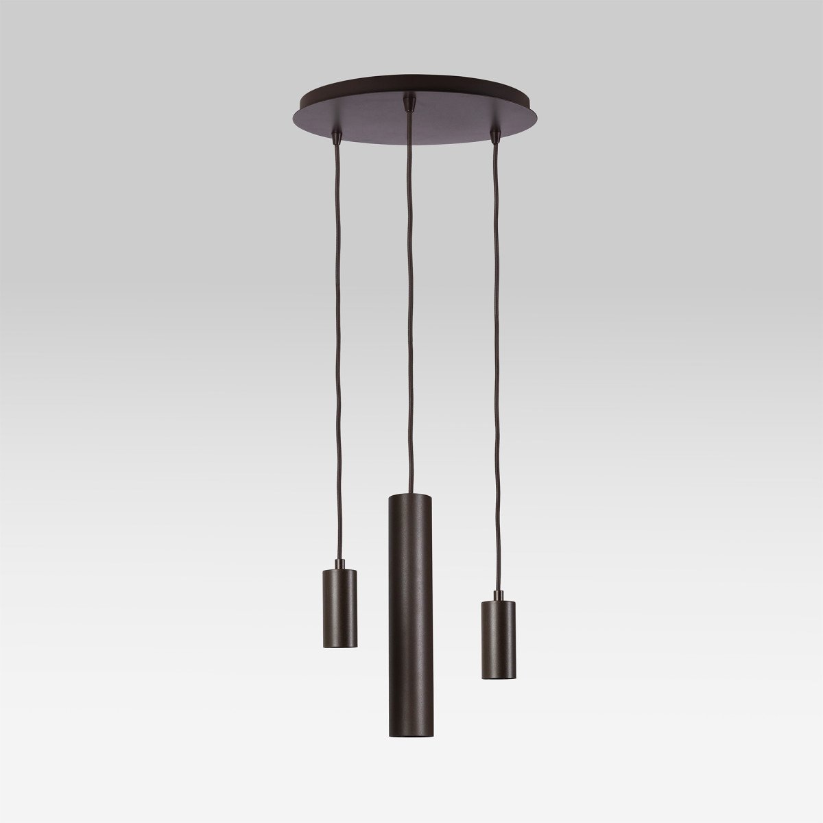 Éclairage intérieur Zari suspension 3 lumières grège moderne