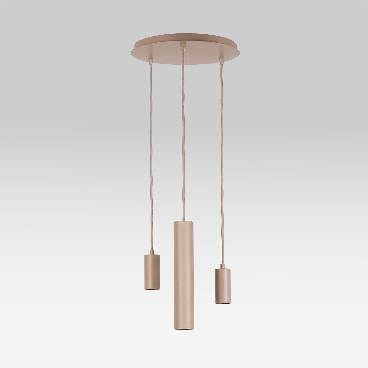 Éclairage intérieur Zari suspension 3 lumières sable moderne