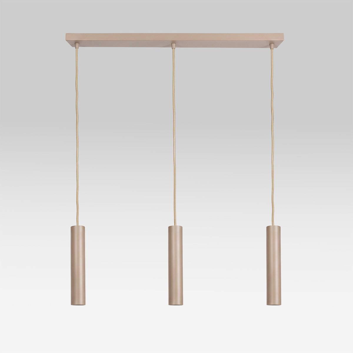 Éclairage intérieur Jerez suspension 3 lumières sable moderne