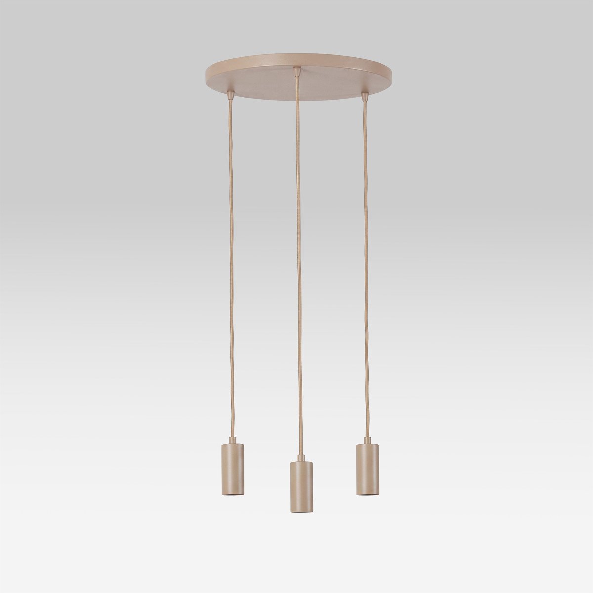 Éclairage intérieur Dari suspension 3 lumières sable moderne