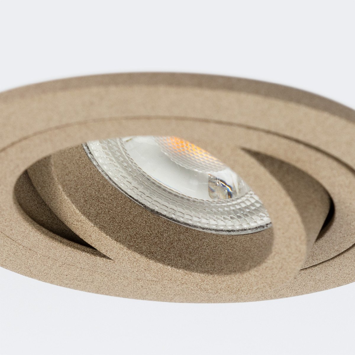 Spot encastrable orientable Lune Rond Champagne