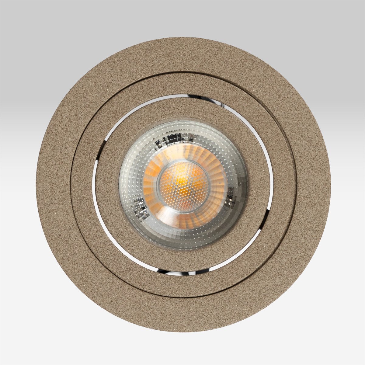 Spot encastrable orientable Lune Rond Champagne