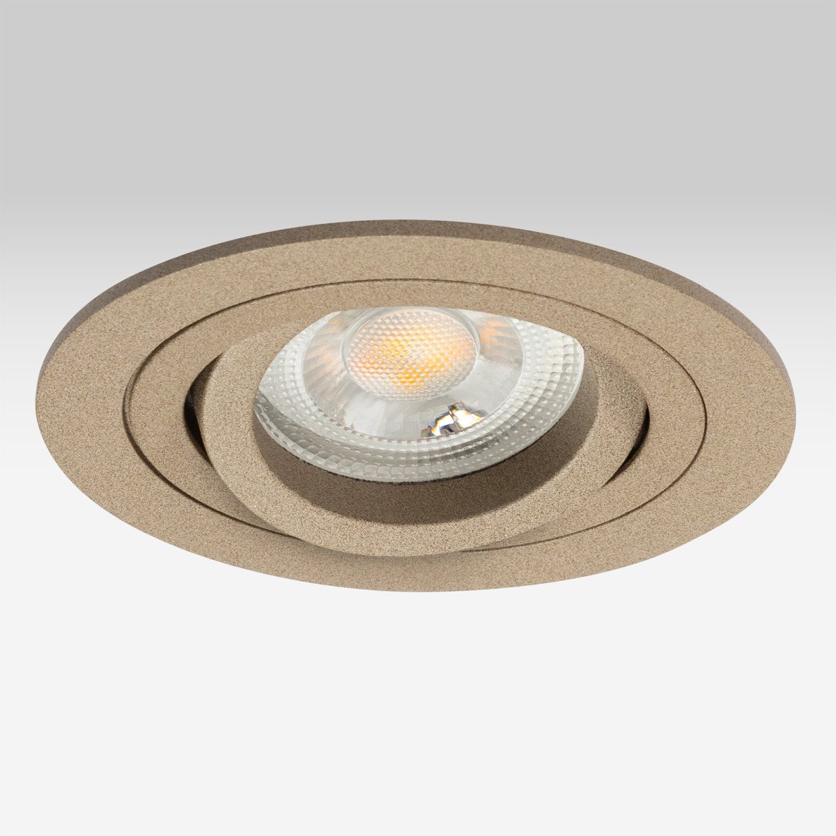 Spot encastrable orientable Lune Rond Champagne