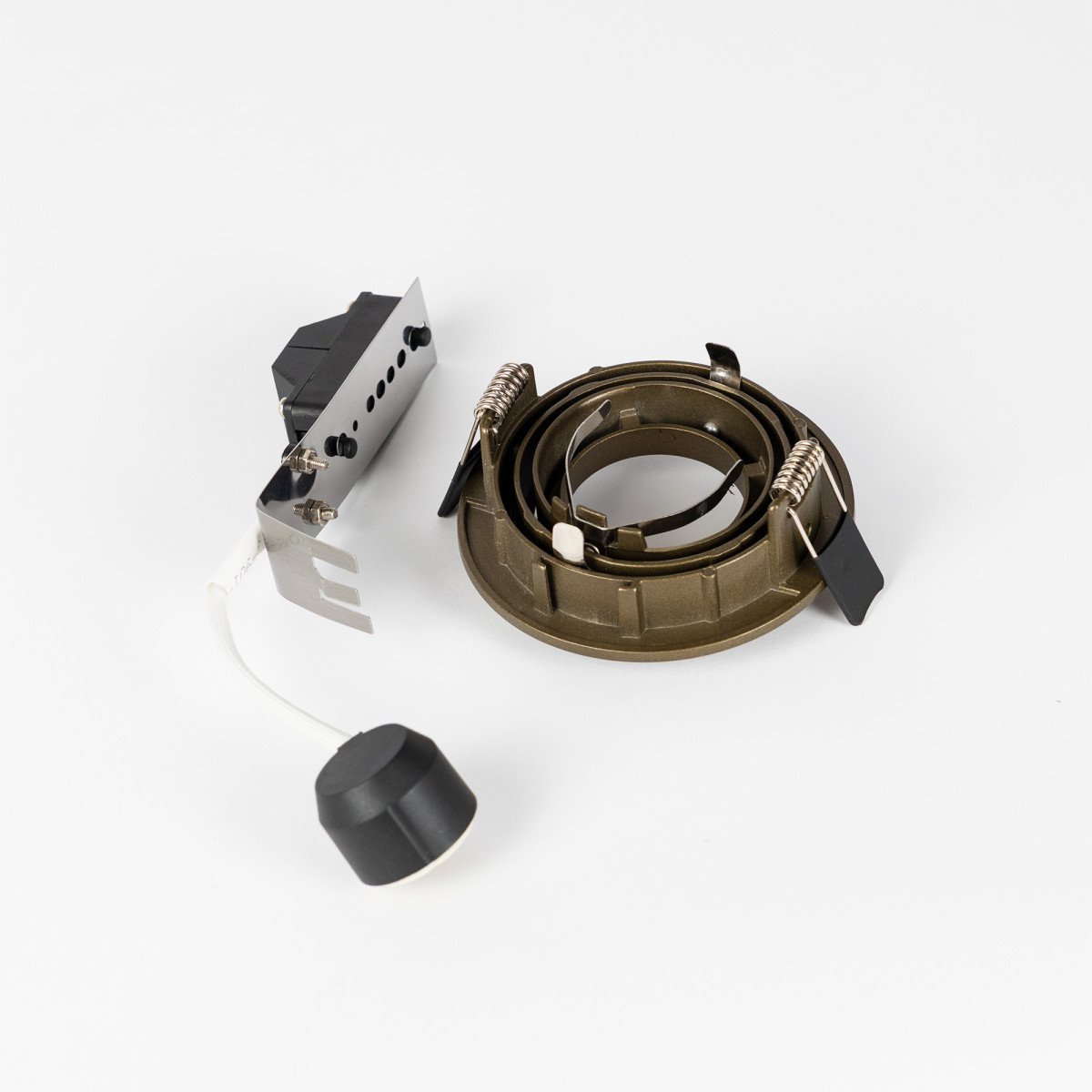 Lot de 4 Spots encastrable orientable Lune Rond Bronze
