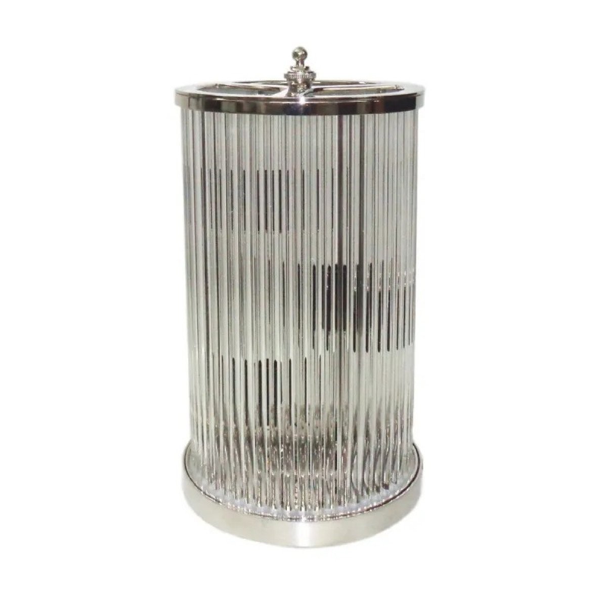 lampe en laiton couleur nickel antique avec culot E14
