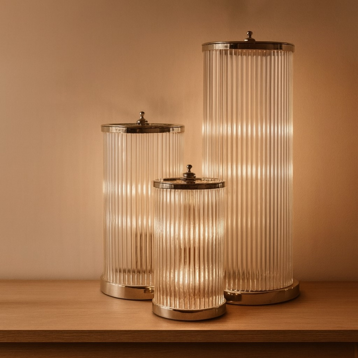lampe en laiton couleur nickel antique avec une douille GU10