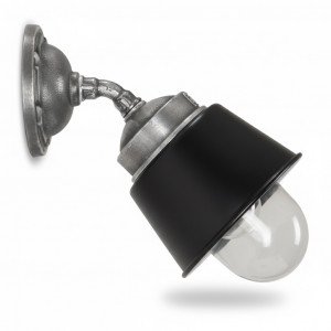 Applique murale pendante, industrielle, noire, Kostas 45 degrés de KS Lighting