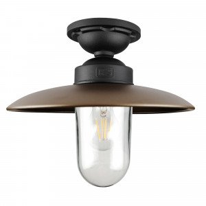 Solingen Plafonnier Noir Mat Bronze