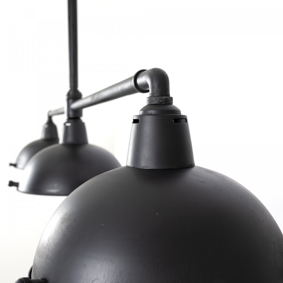 Suspension Billiards 3 (90172) noire style Industriel  | Nostalux.fr