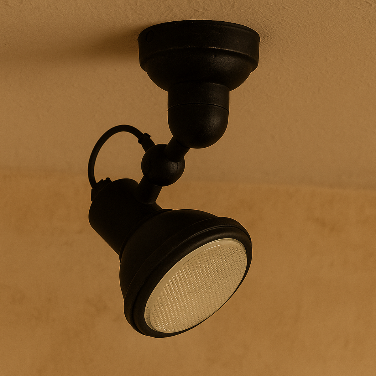 Spot en saillie Memphis noir, antique Black (90184) |  Nostalux.fr