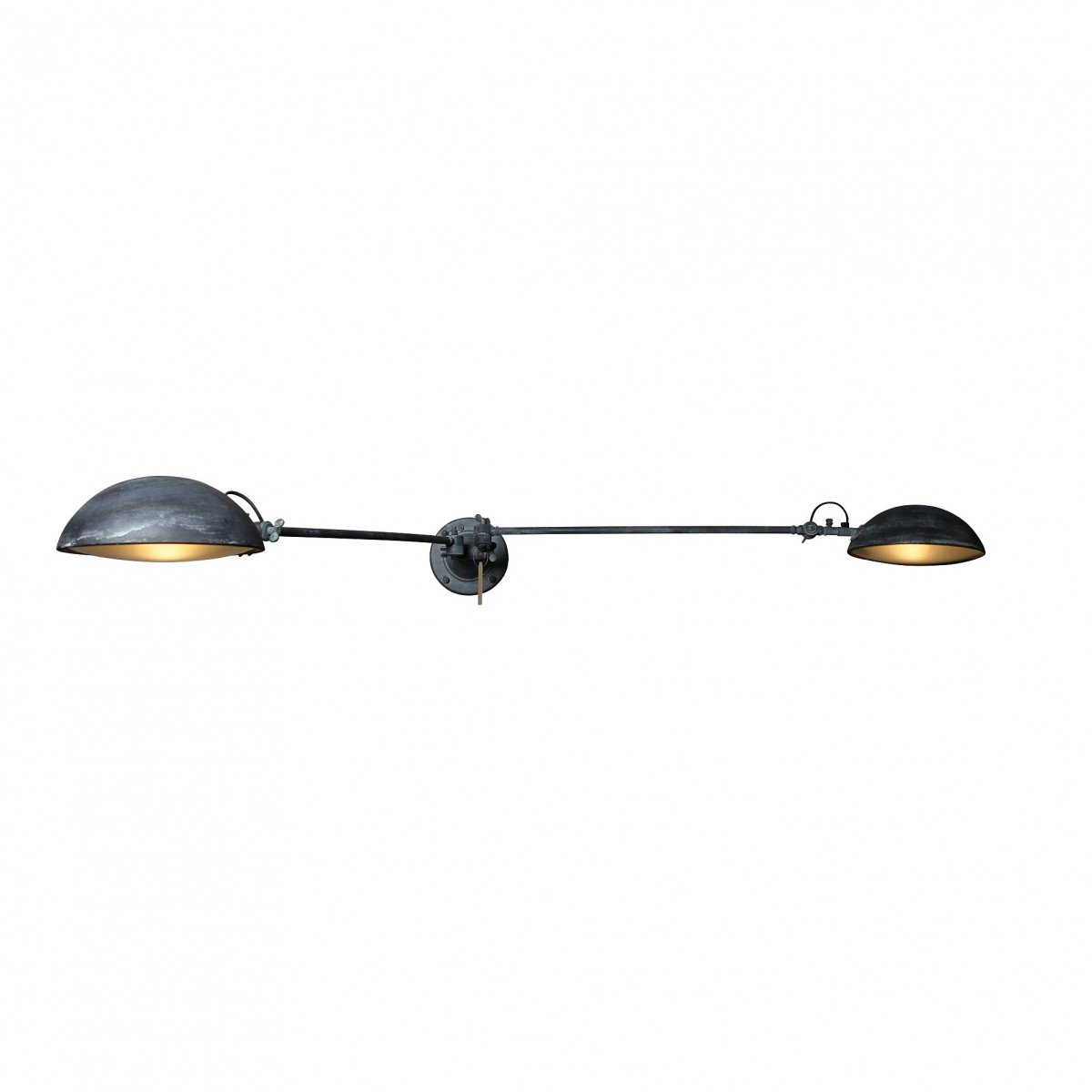lampe en laiton couleur gris antique vieilli avec culot E27