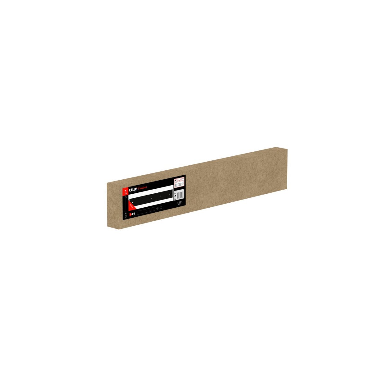 Plaque de plafond rectangulaire noire pour 3 cordons (940102) | Nostalux.fr