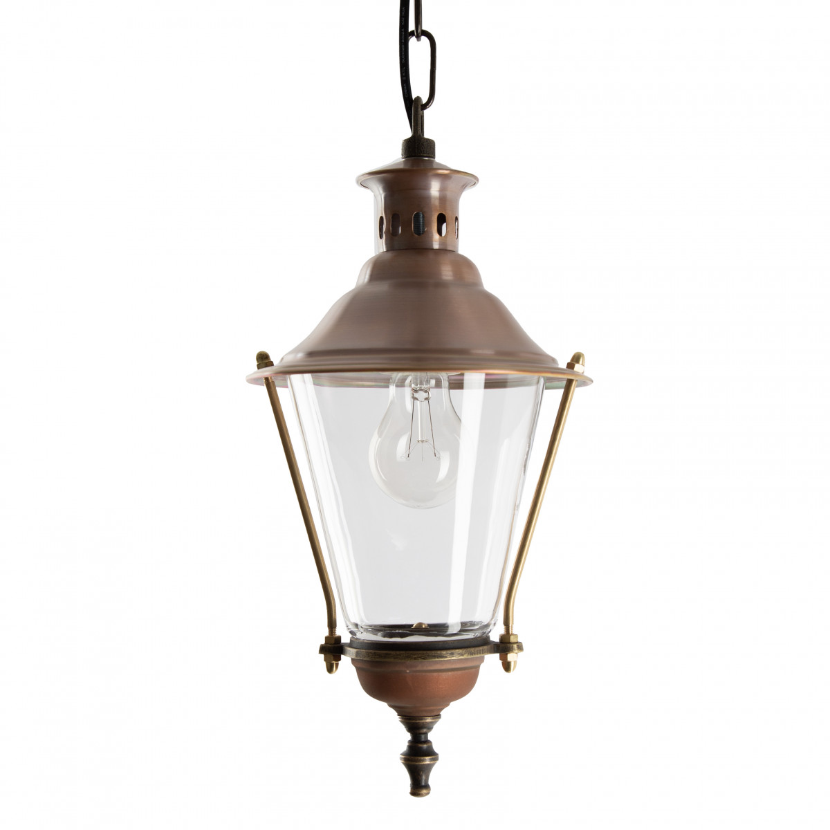 Petite lampe de véranda rustique à chaîne 