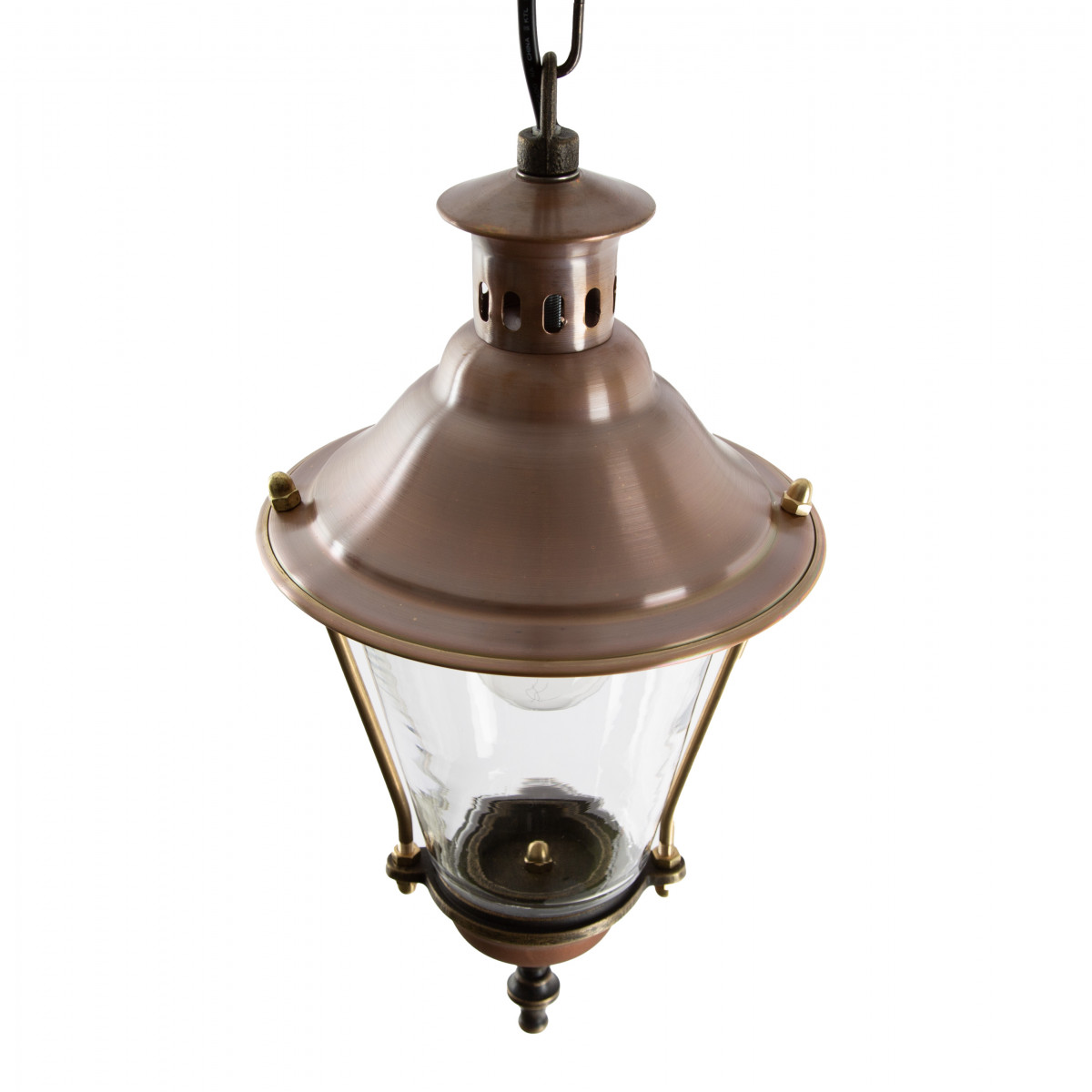 Petite lampe de véranda rustique à chaîne 