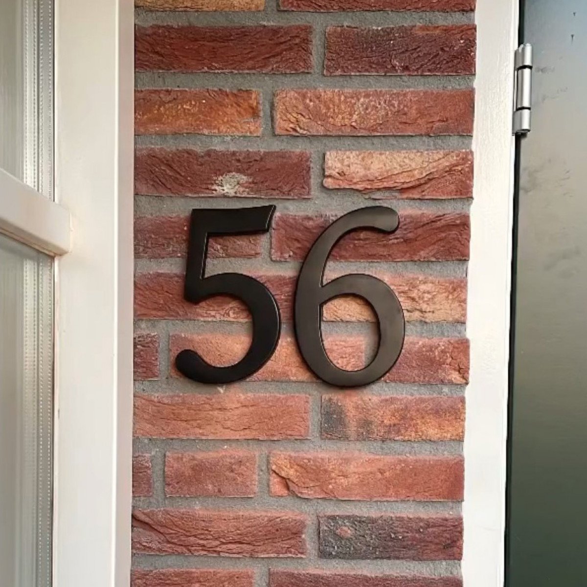 Grand numéro 3 de maison - montage invisible- numéros et lettres de maison - Aluminium anodisé - 19 cm de hauteur | Nostalux.fr