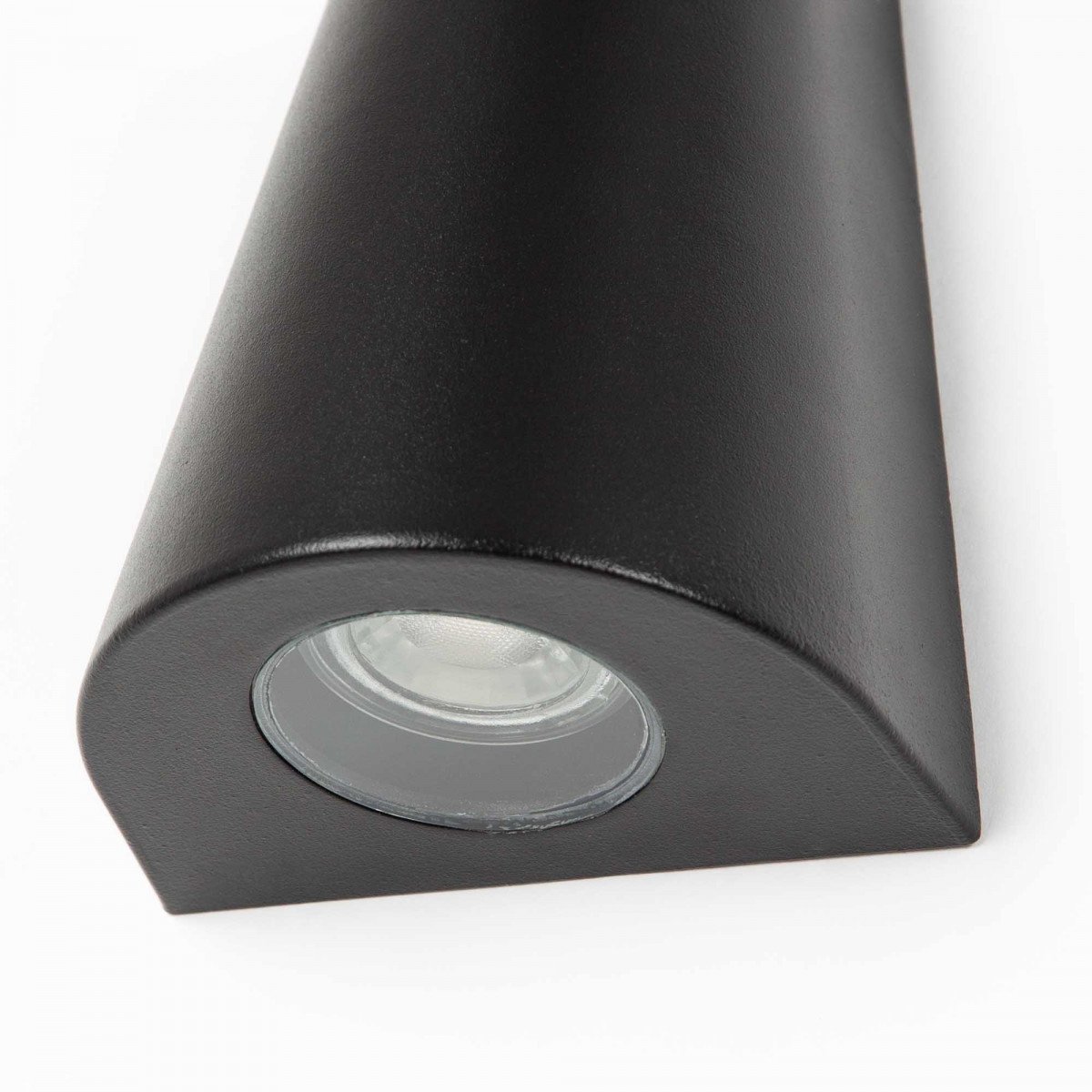 Spot mural Cône noir (7616) downlighter avec capteur LED nuit et jour de KS Lighting