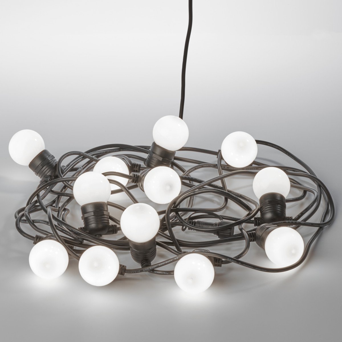 Guirlande lumineuse Party (6872) 10m lumière blanche avec LED - 10 ampoules | Nostalux.fr