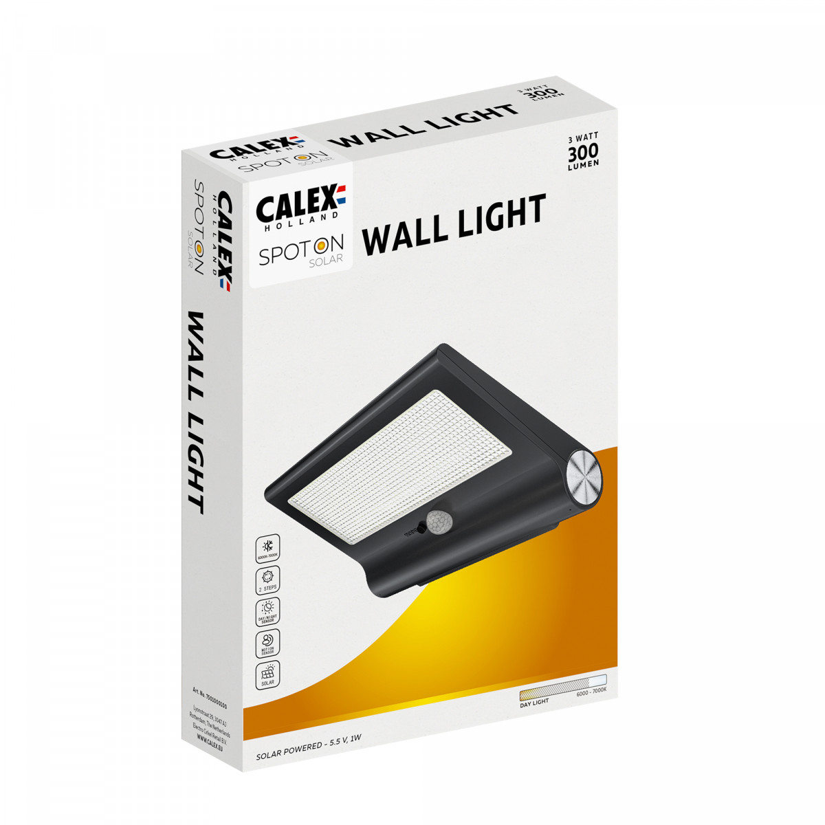 Lampe murale solaire avec capteur de mouvement 