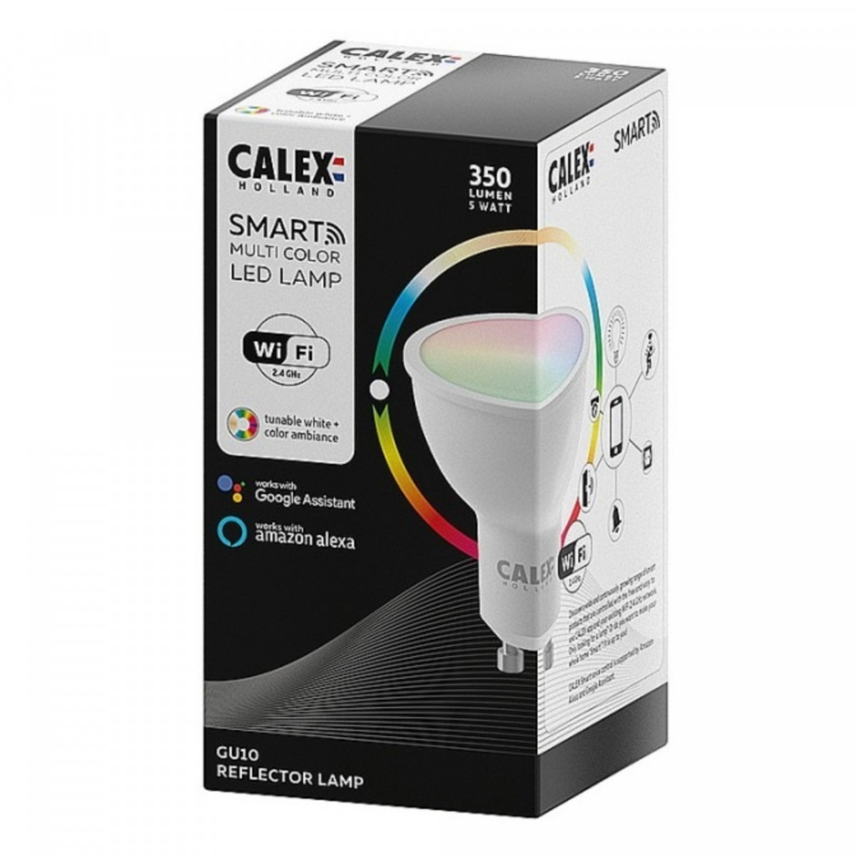 Ampoule à réflecteur Calex Smart RGB LED 5W 350lm 2200-4000K | Nostalux.fr