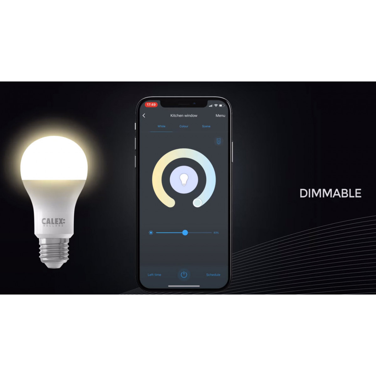 Ampoule à réflecteur Calex Smart RGB LED 5W 350lm 2200-4000K | Nostalux.fr