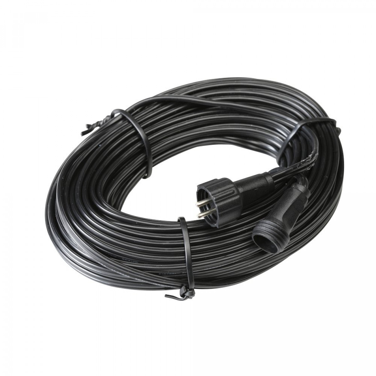 câble principal noir adapté à l'éclairage extérieur basse tension 12 volts