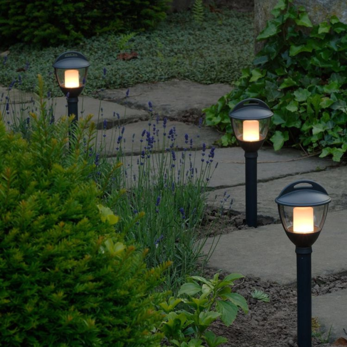 Lampe de jardin Laurus anthracite 12 volts 