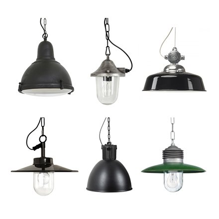 Lampes de style industriel