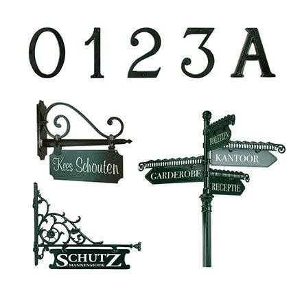 Numéros de maison et plaques signalétiques