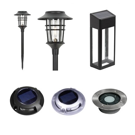 Hampton Bay Lampadaire solaire à LED 15 lumens, noir, à détection de  mouvement (lot de 2)