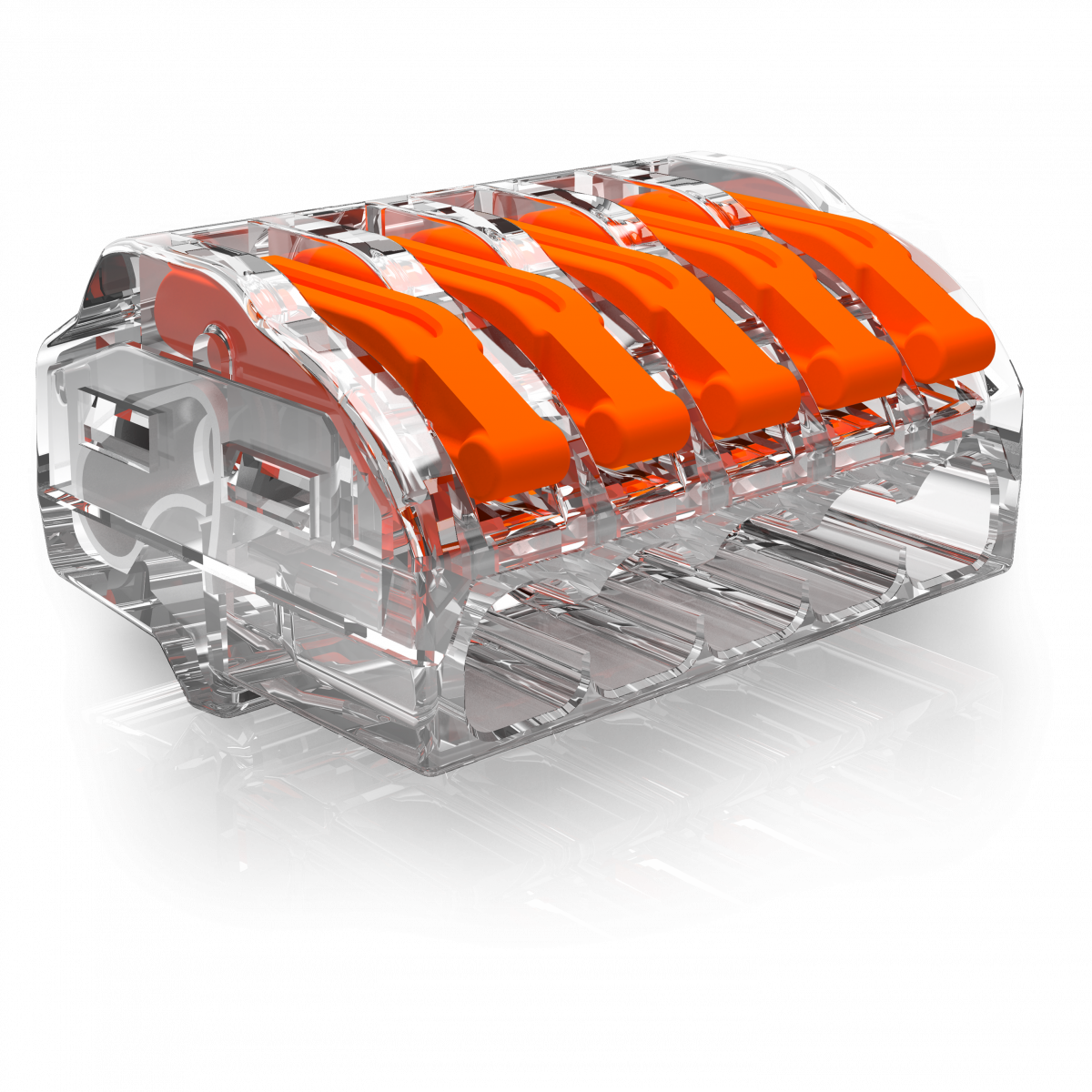 Pince à souder universelle transparente Conex 5 voies (boîte de 12)