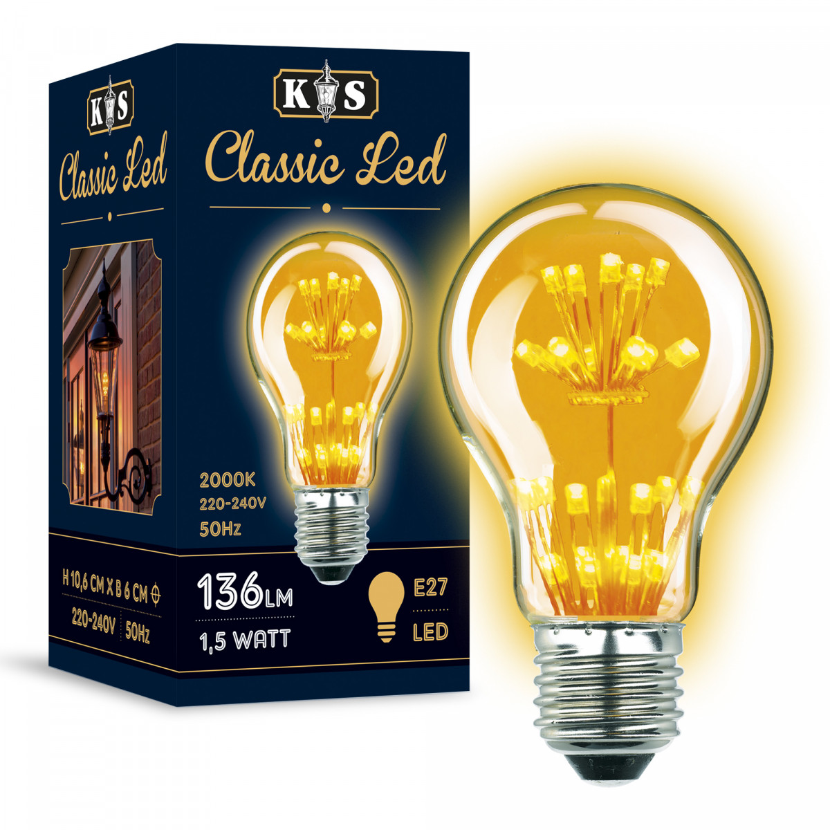 Pack de 6 ampoules Classic LED 1,5W | Nostalux.fr